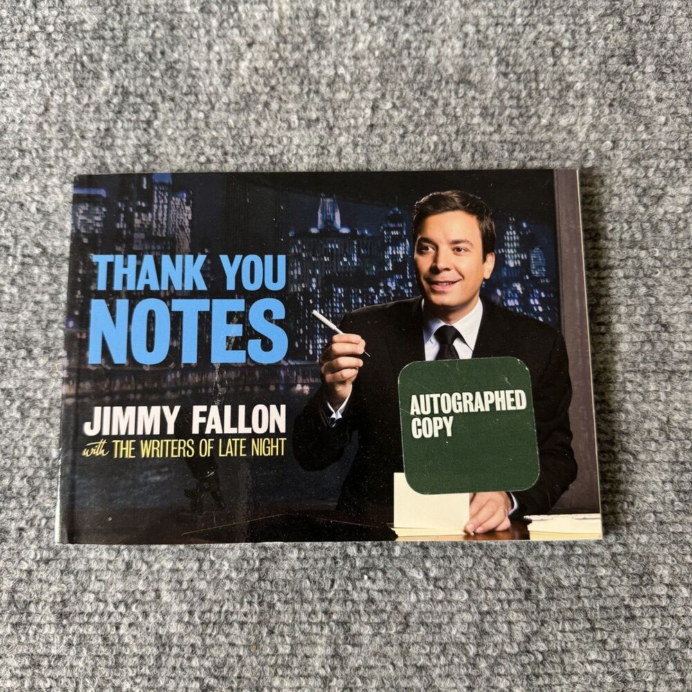 Jimmy Fallon Thank You Notes Signed First Edition 1st Printing Hardcover 2011